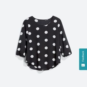 Kaileigh Stitch Fix Polka Dot Blouse